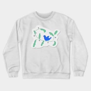 Bird on a branch. Animal world. Elegant design. Beautiful illustration. Women's gift. Crewneck Sweatshirt